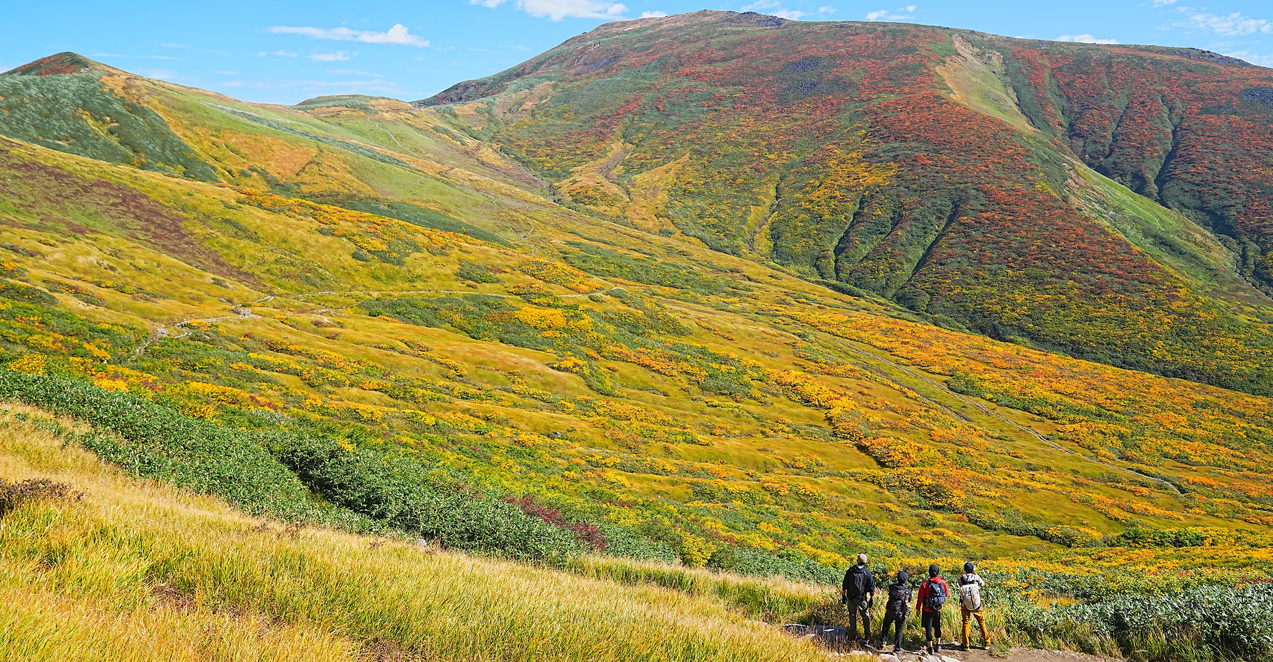 紅葉に染まる名峰・月山。2025年紅葉状況レポート。