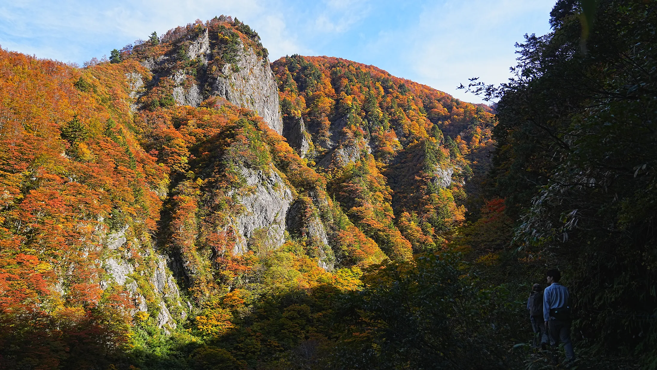 紅葉がピーク！裏巻機渓谷で紅葉ハイキング！