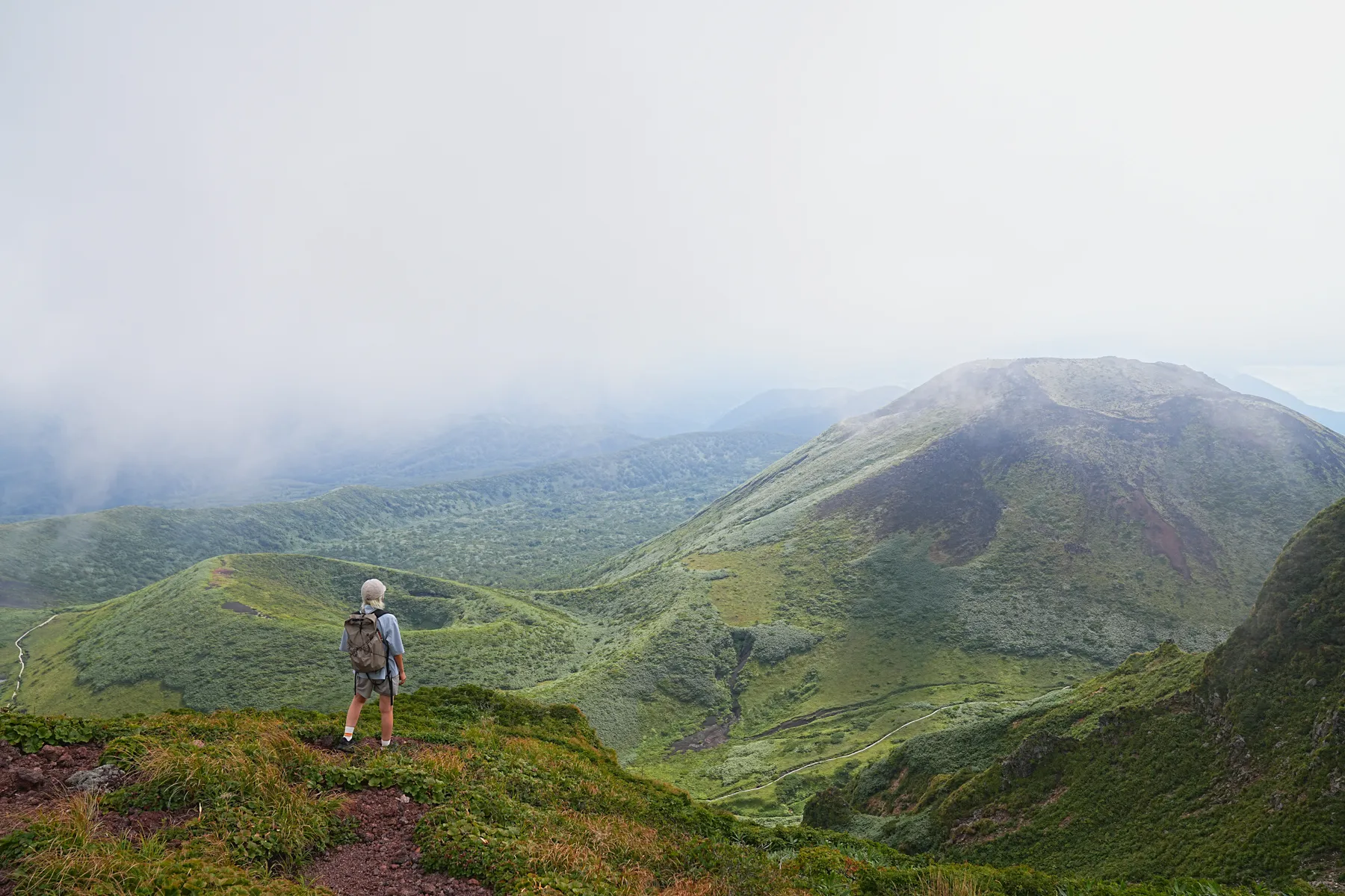 夏の終わりの秋田駒ヶ岳をのんびり日帰り登山。