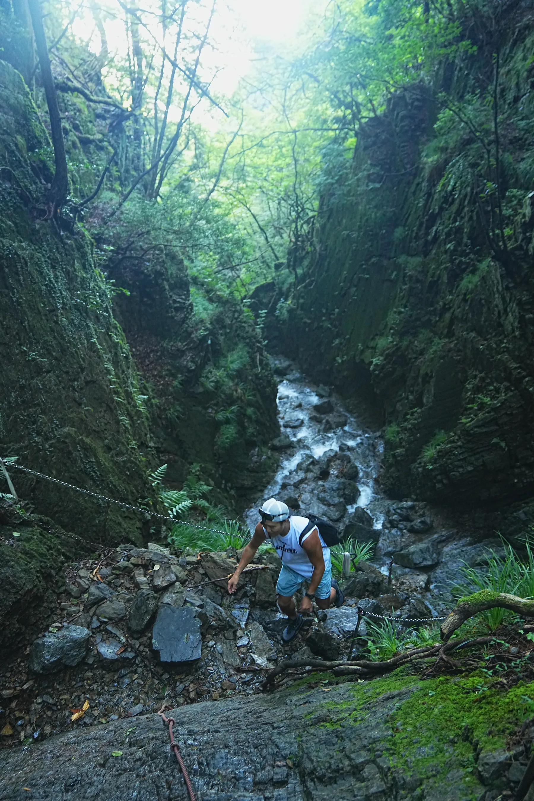 棒ノ折山/棒ノ嶺　初心者でも簡単沢歩き登山