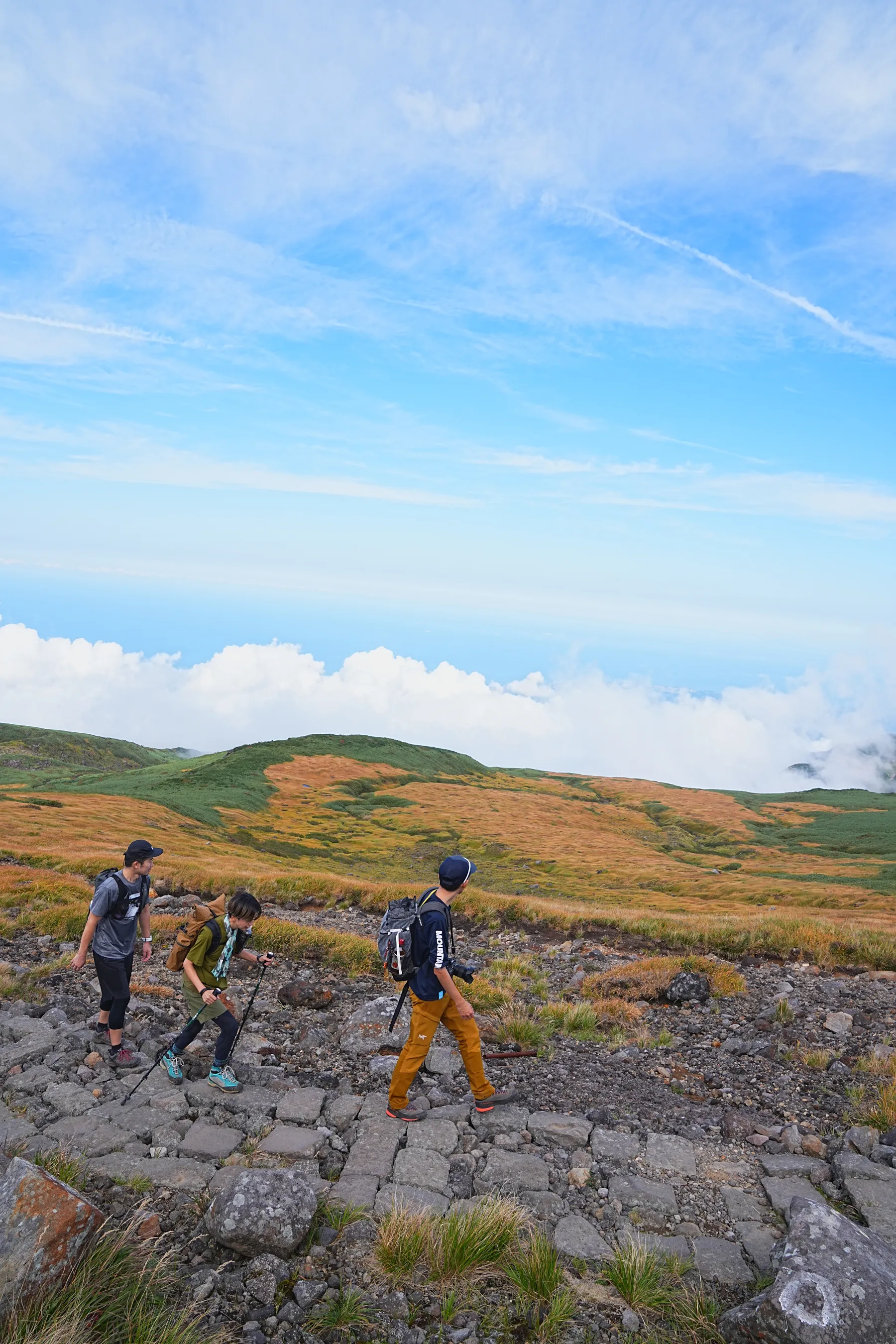 紅葉の鳥海山登山