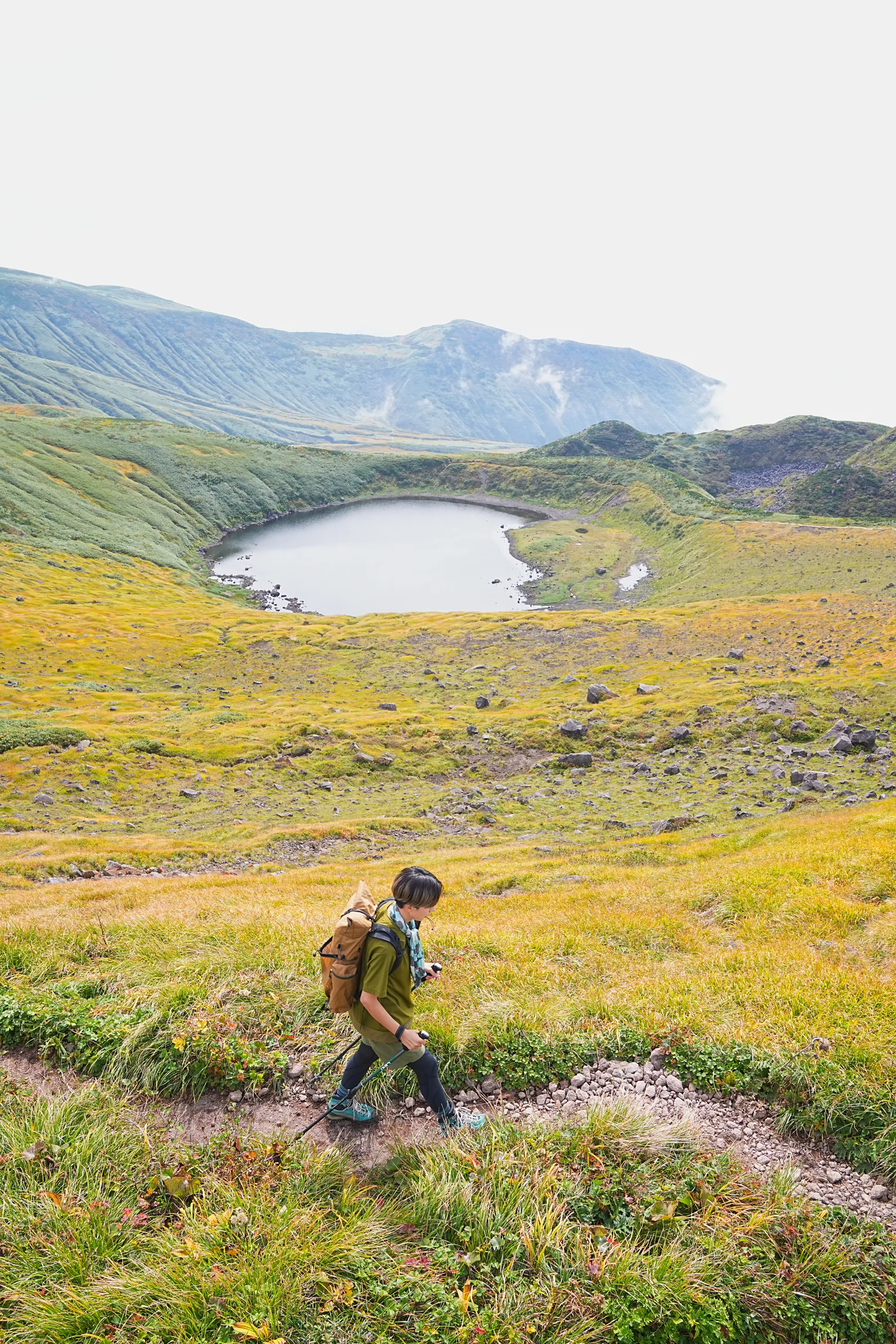 紅葉の鳥海山登山