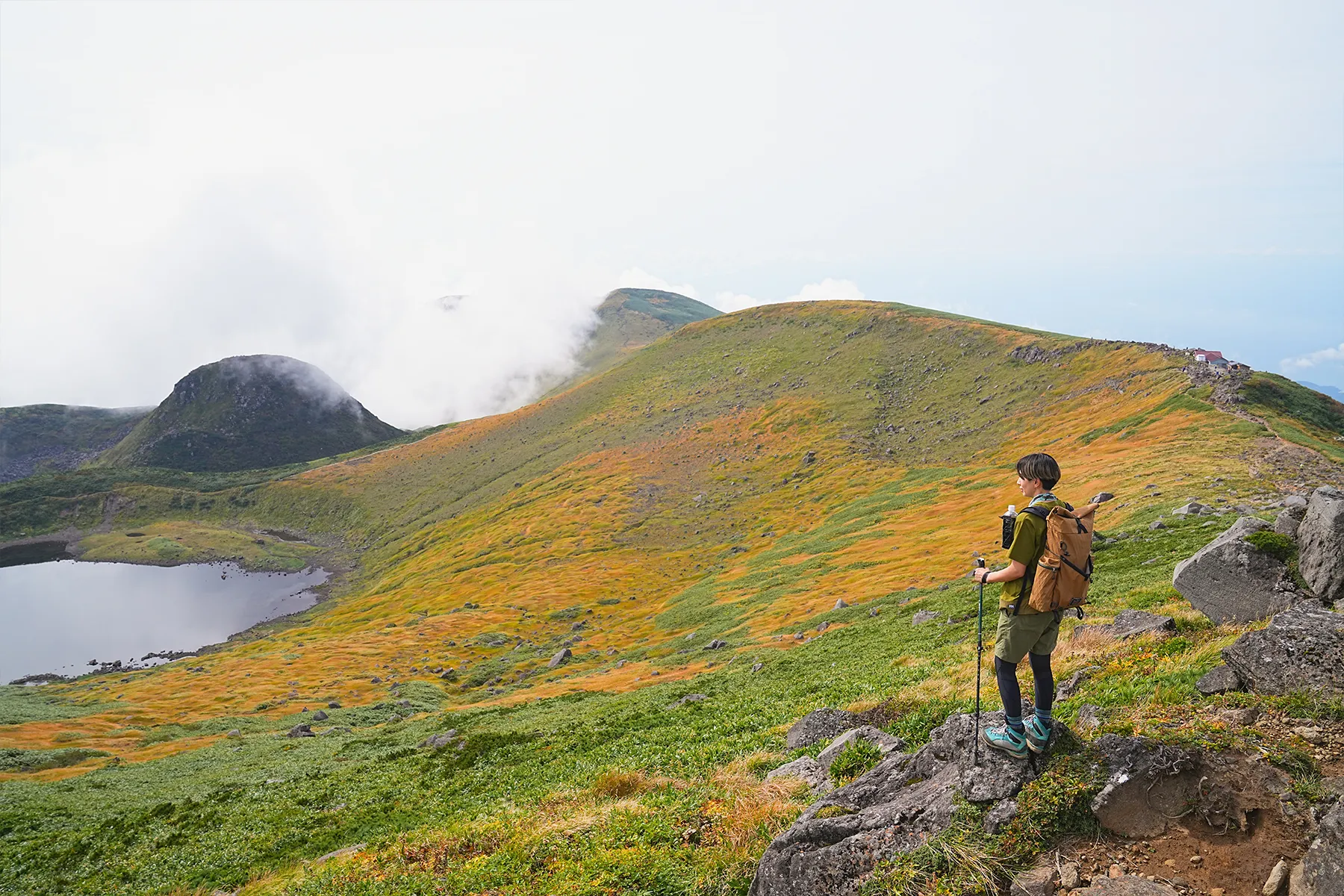 紅葉の鳥海山登山