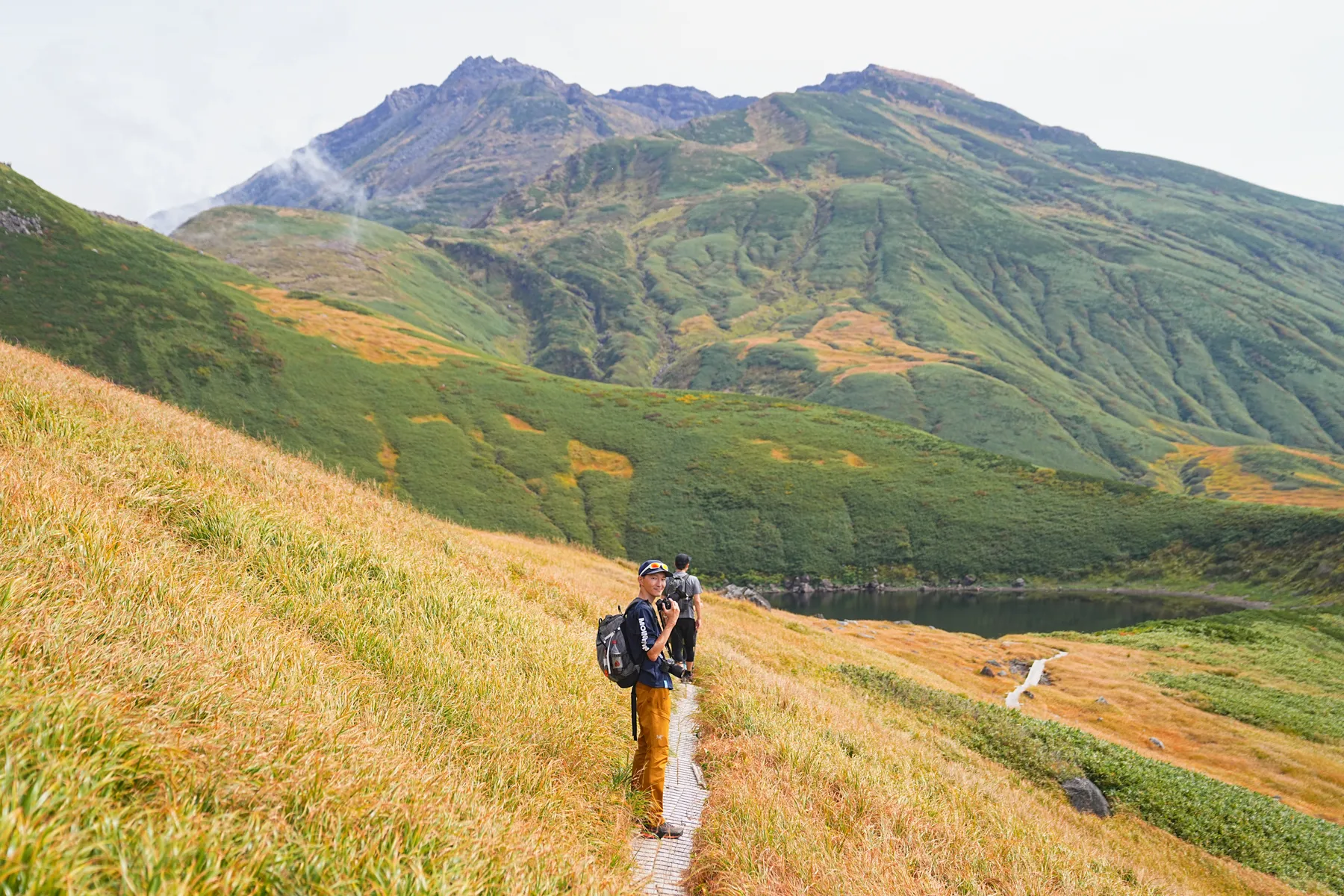 紅葉の鳥海山登山