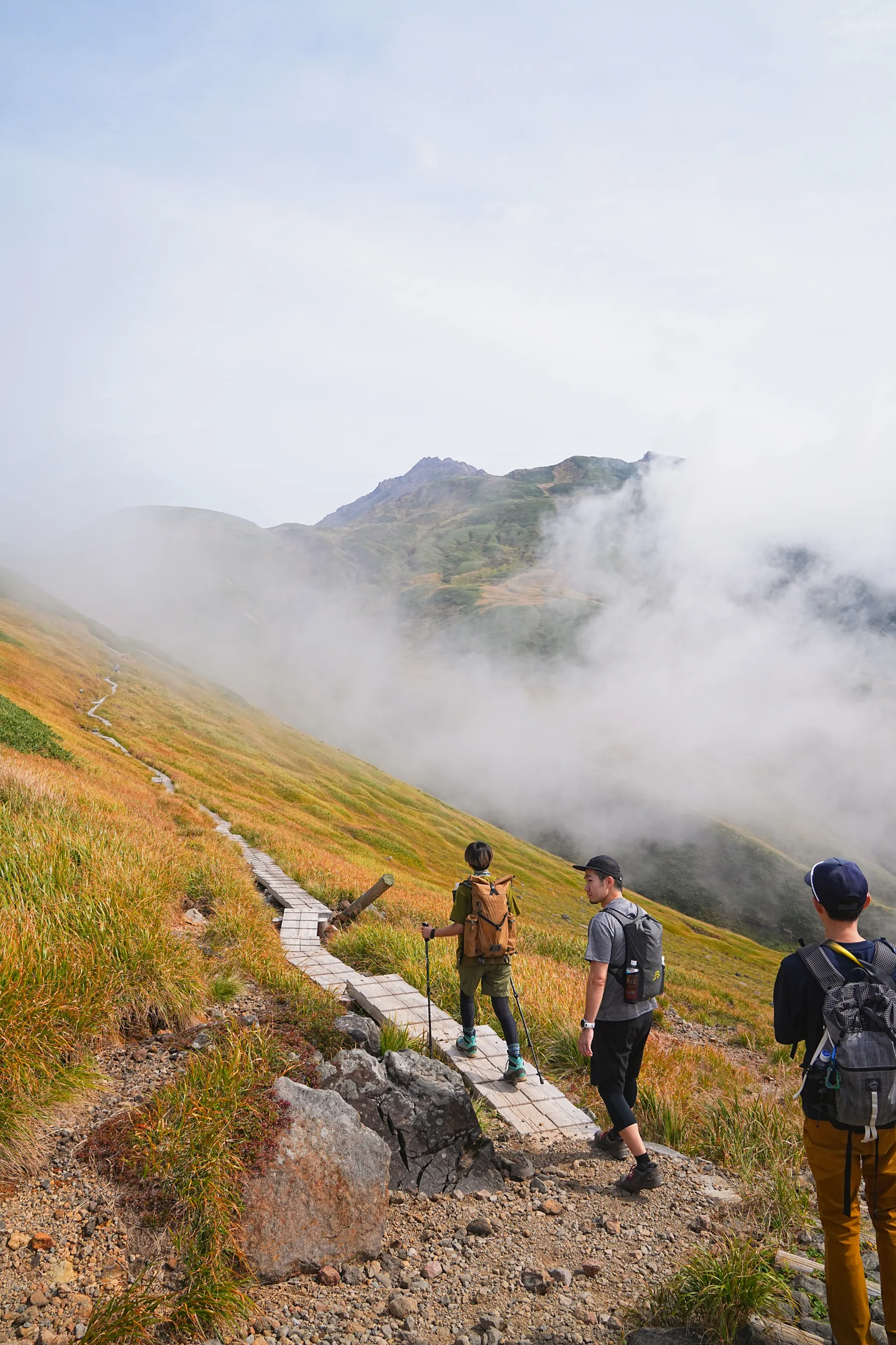 紅葉の鳥海山登山