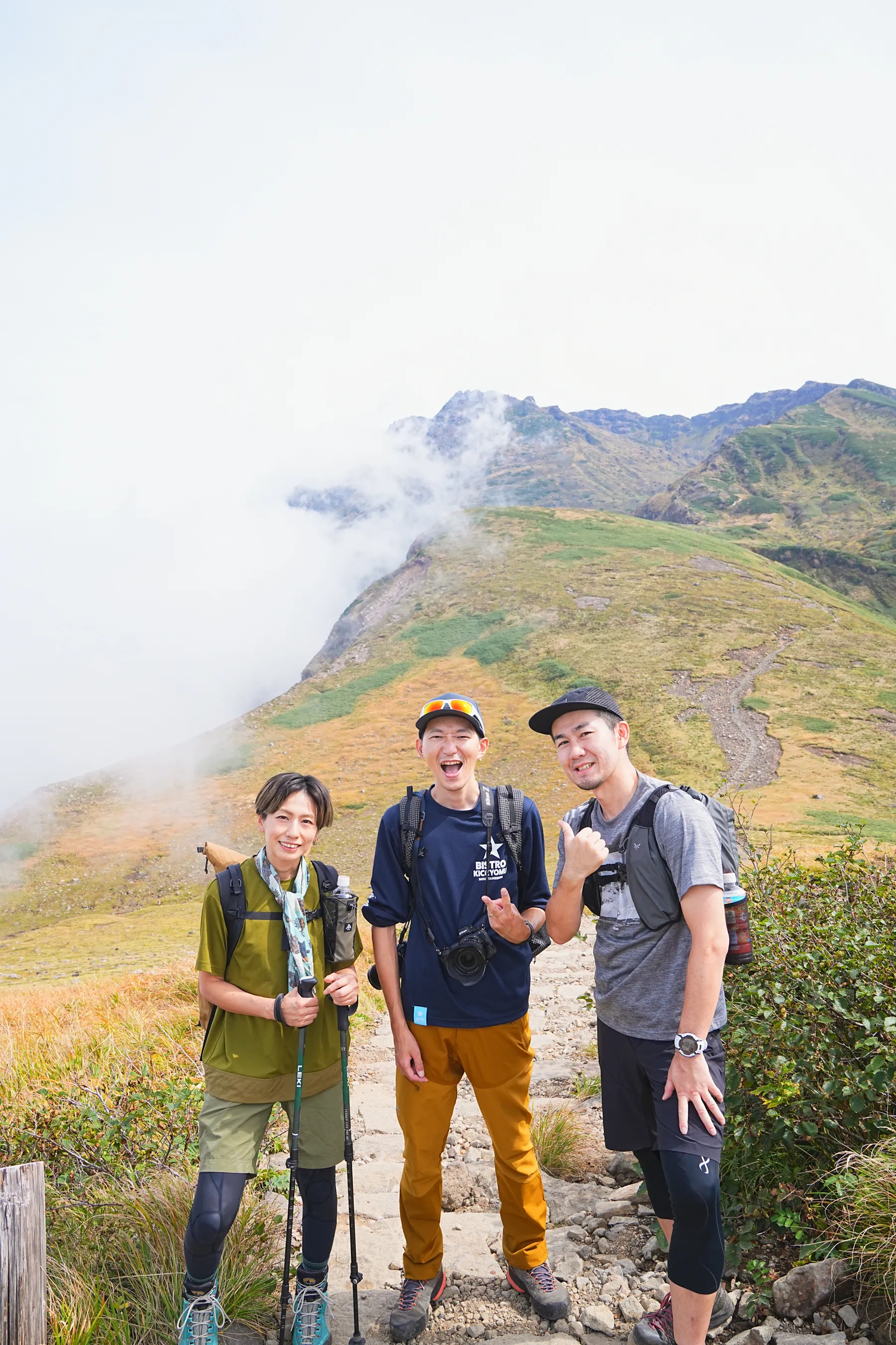 紅葉の鳥海山登山