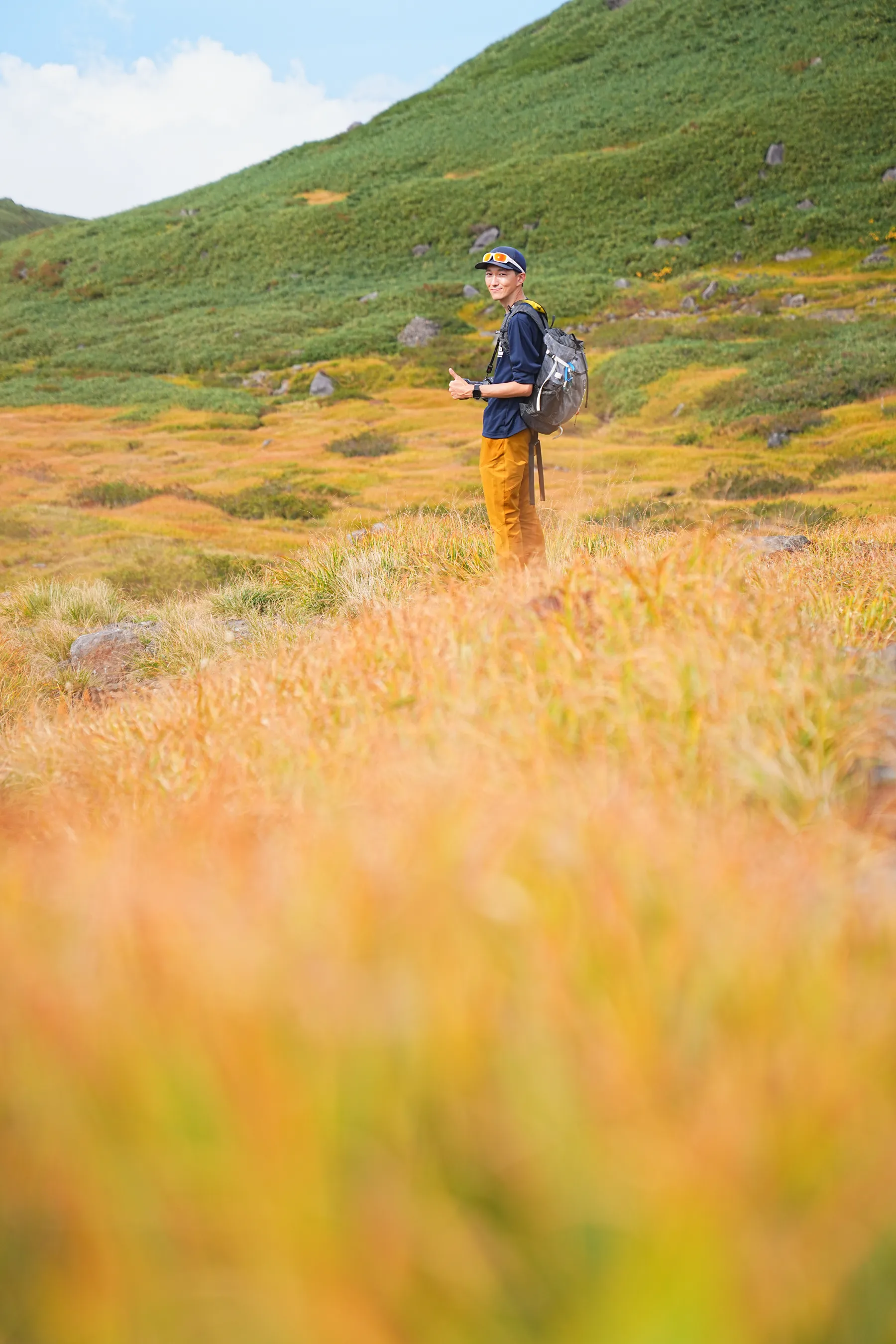 紅葉の鳥海山登山