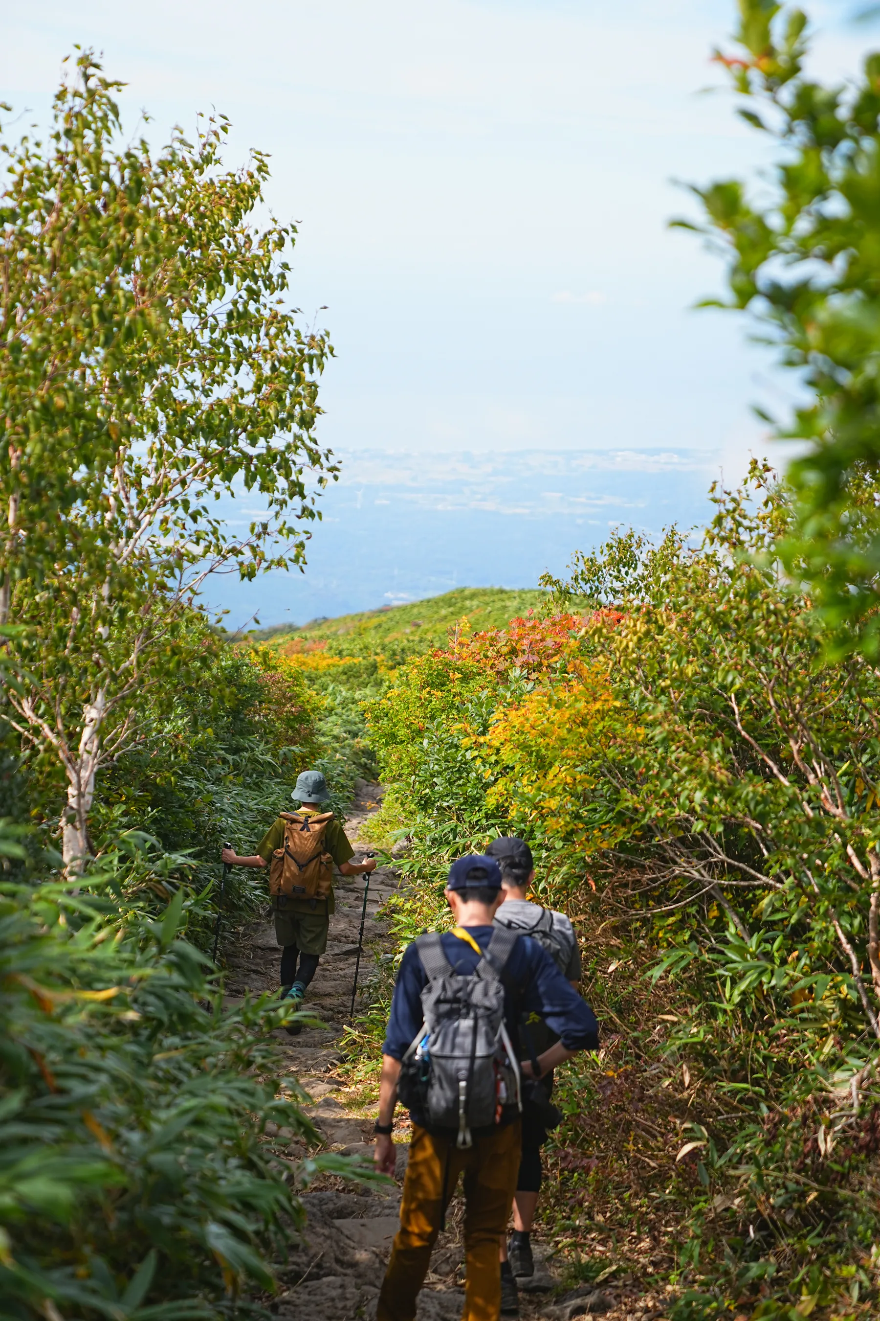 紅葉の鳥海山登山