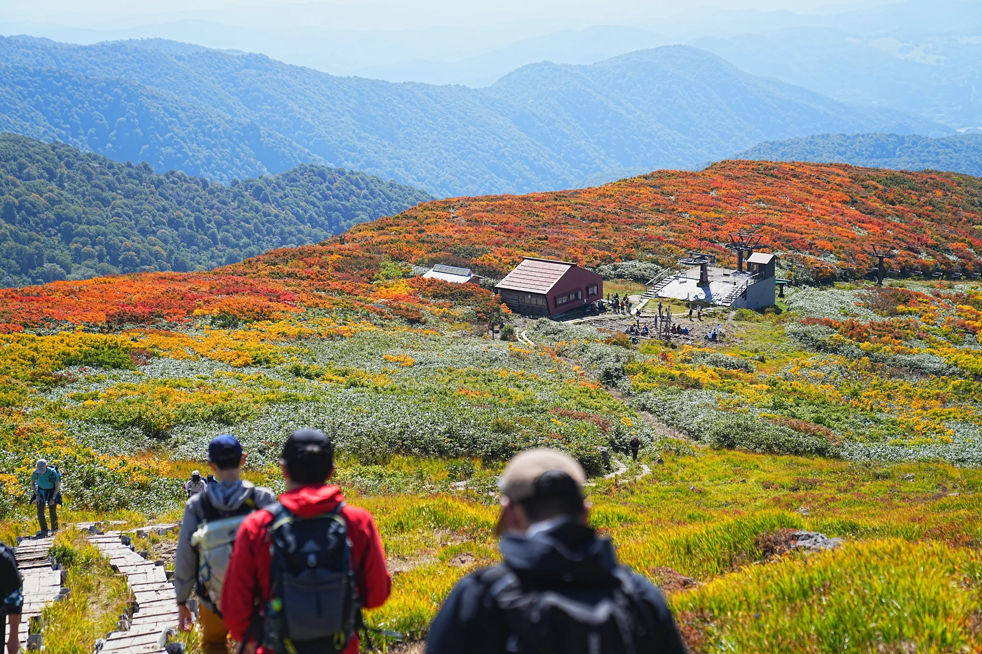 紅葉に染まる名峰・月山。2025年紅葉状況レポート。