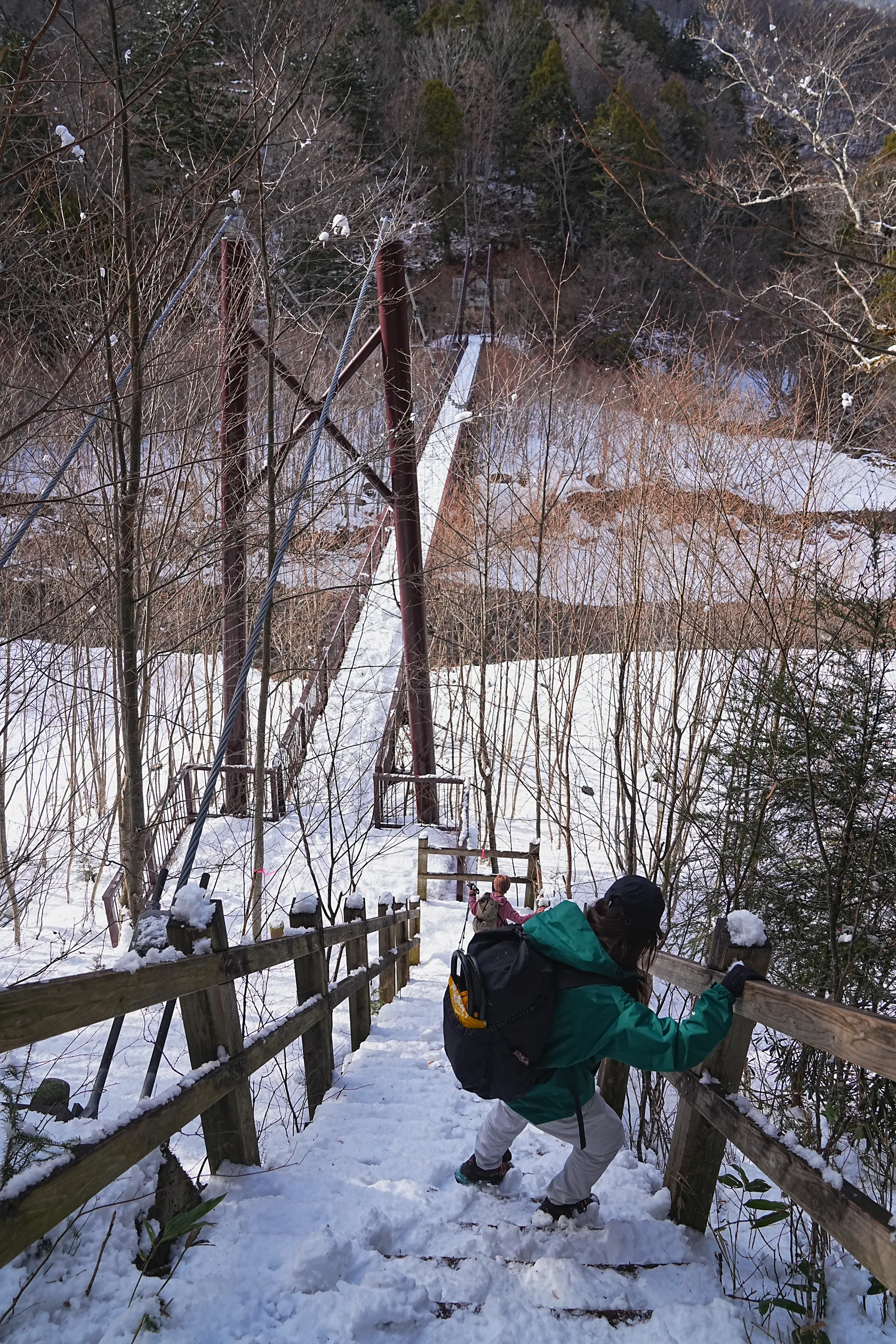 奥鬼怒の秘湯「八丁湯」へ。 冬の秘湯ハイキング。