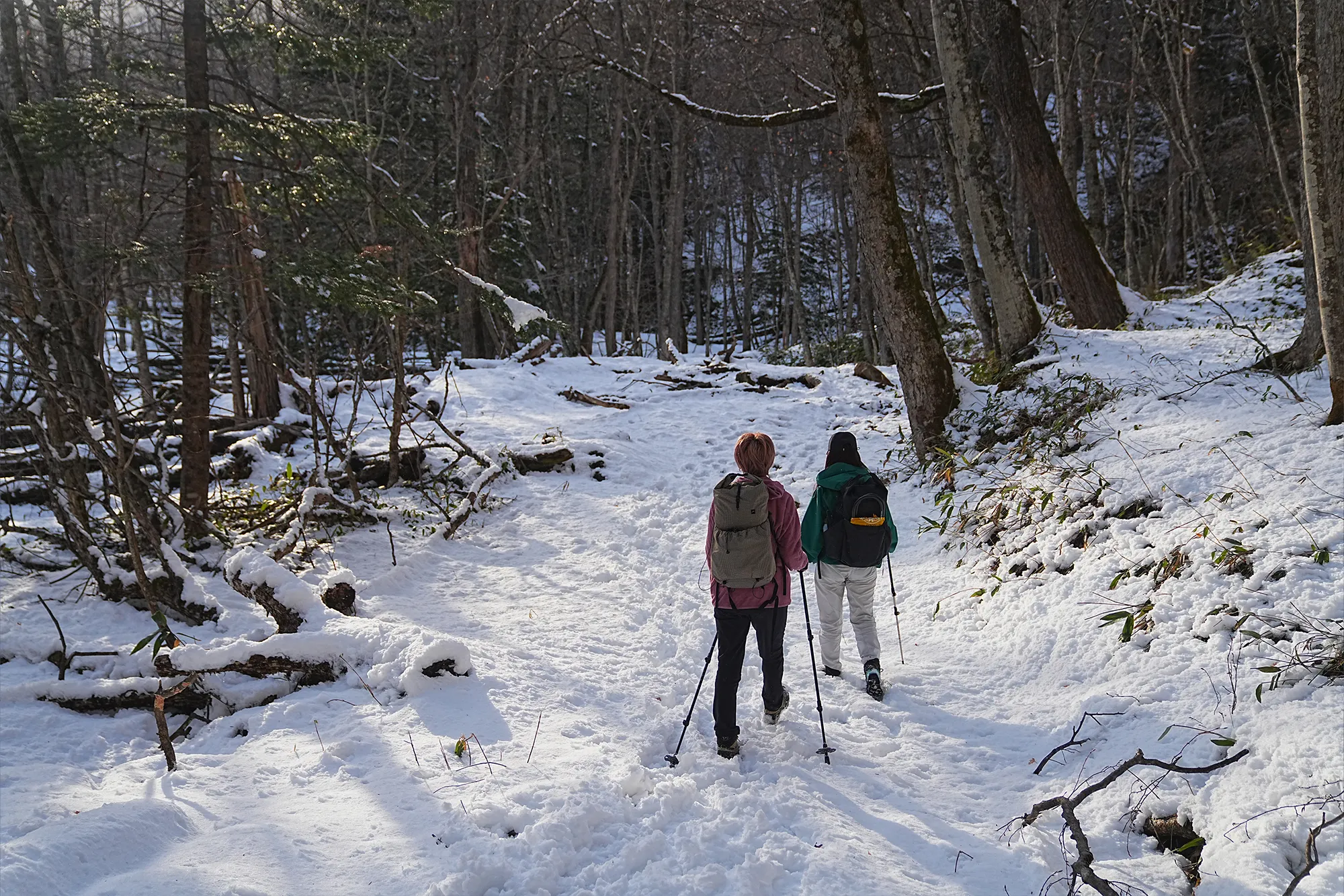 奥鬼怒の秘湯「八丁湯」へ。 冬の秘湯ハイキング。