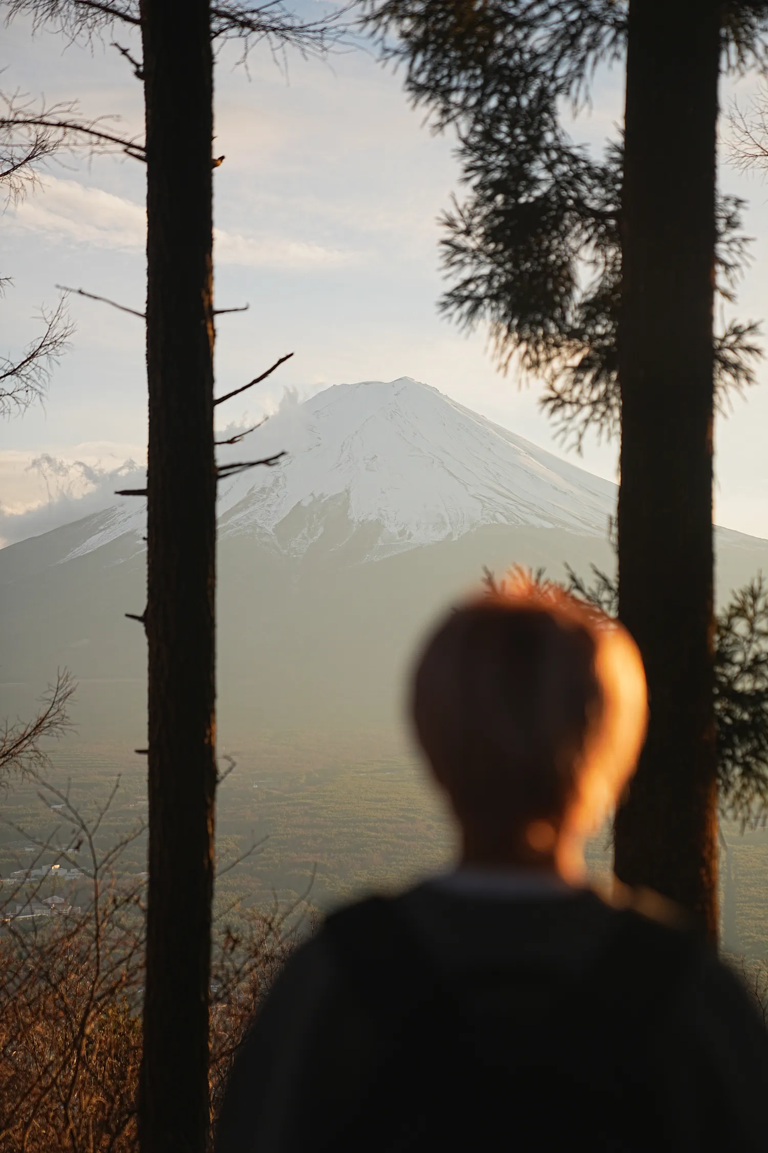 河口湖の湖畔のカチカチ山でサクッとサンセット富士！