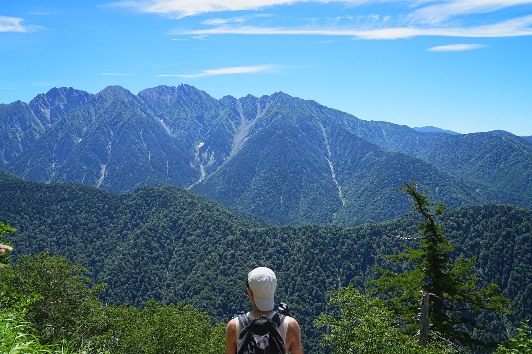 北アルプス「笠ヶ岳」、笠新道を登り笠ヶ岳山荘へ