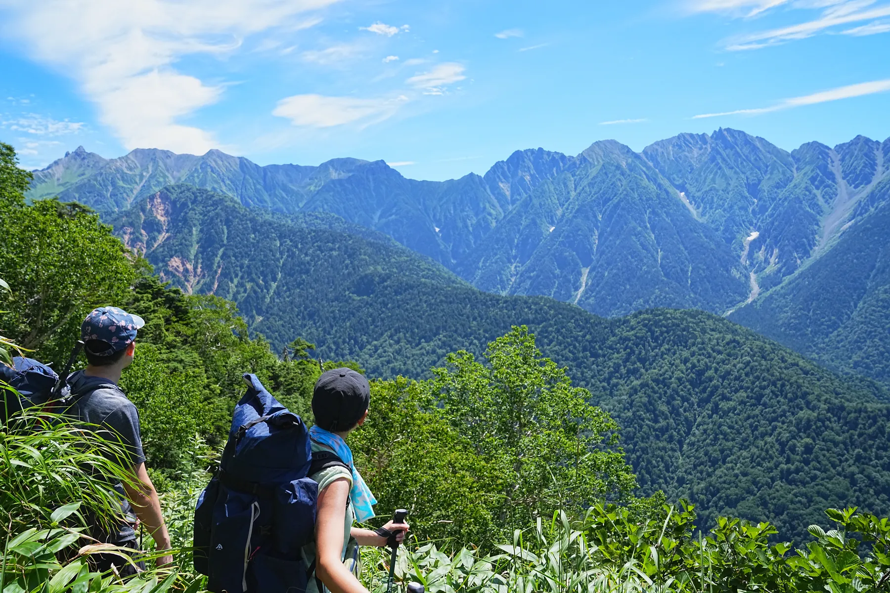 北アルプス「笠ヶ岳」、笠新道を登り笠ヶ岳山荘へ