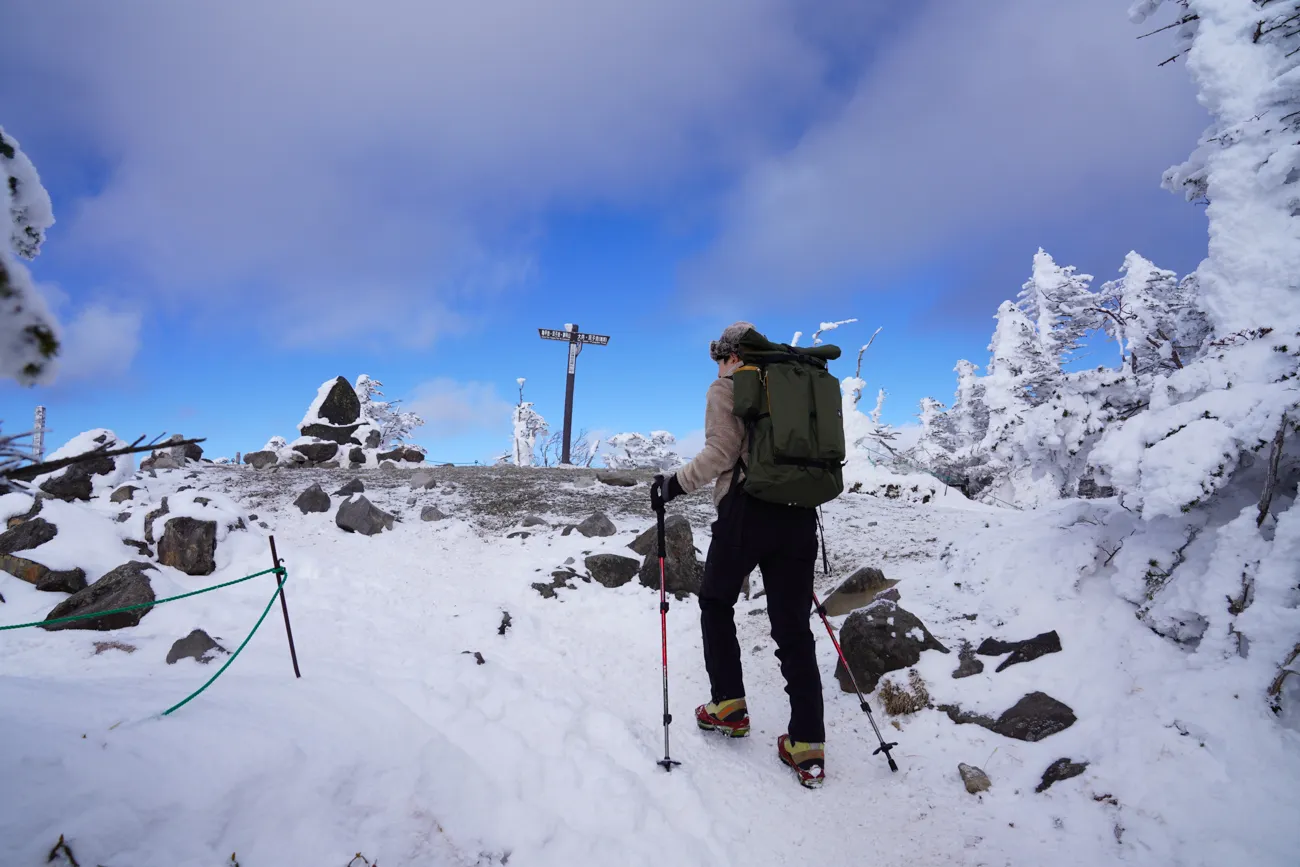北横岳 登山 2020年 冬
