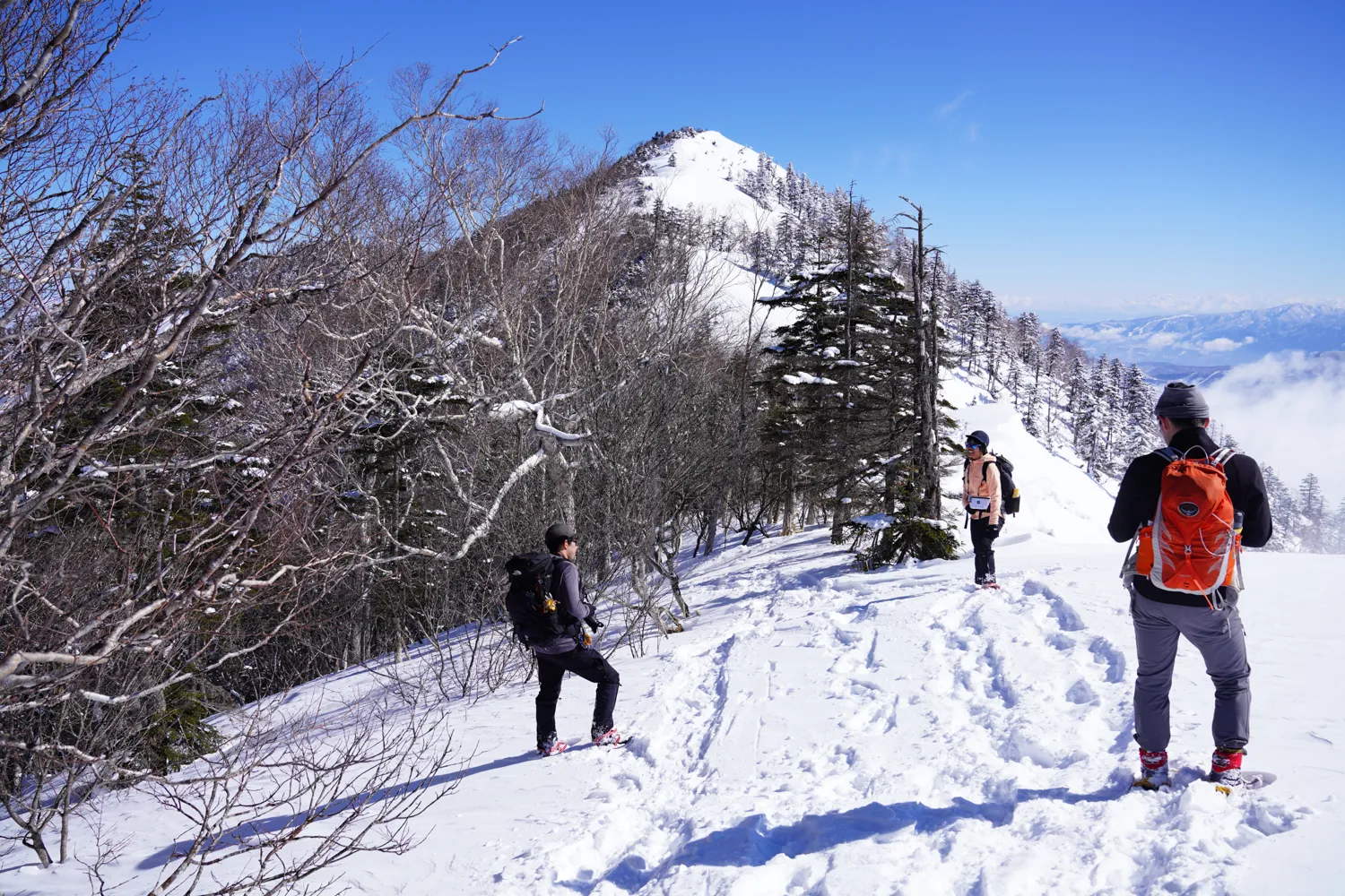 黒姫山 積雪期 日帰り登山