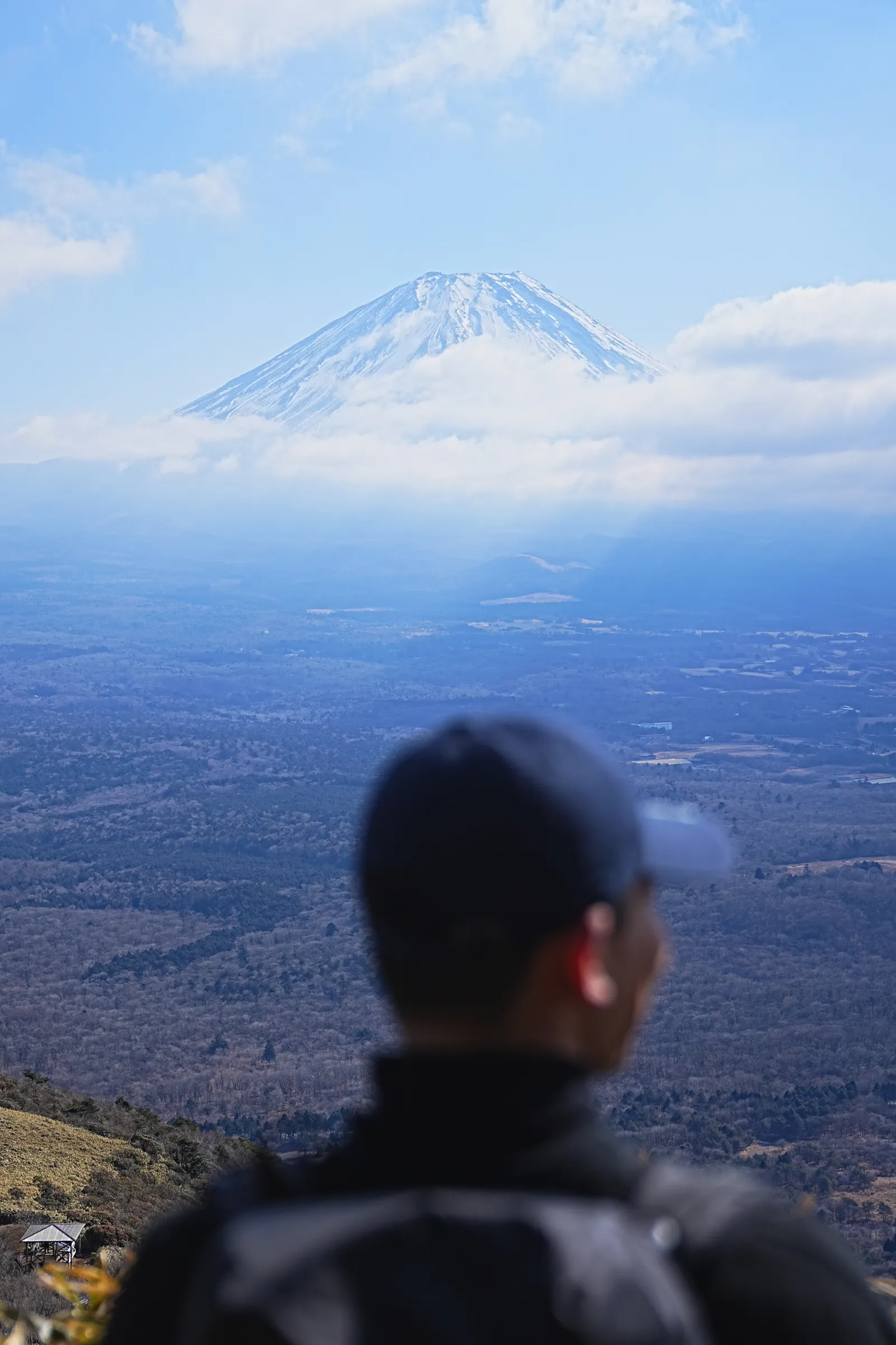 巨大な富士山を見に、山梨・竜ヶ岳へ