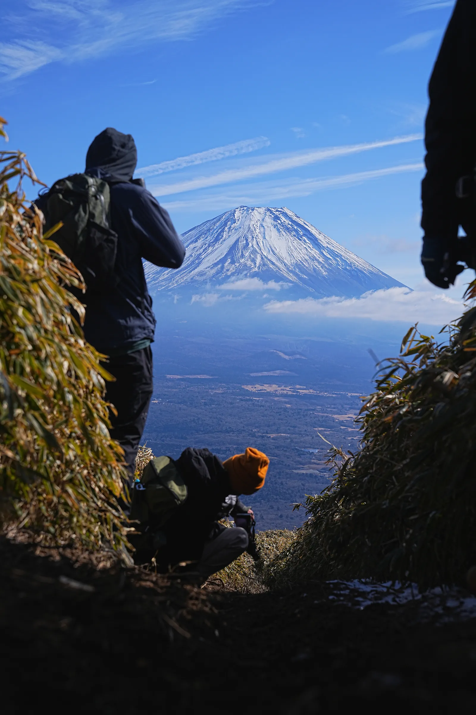 巨大な富士山を見に、山梨・竜ヶ岳へ