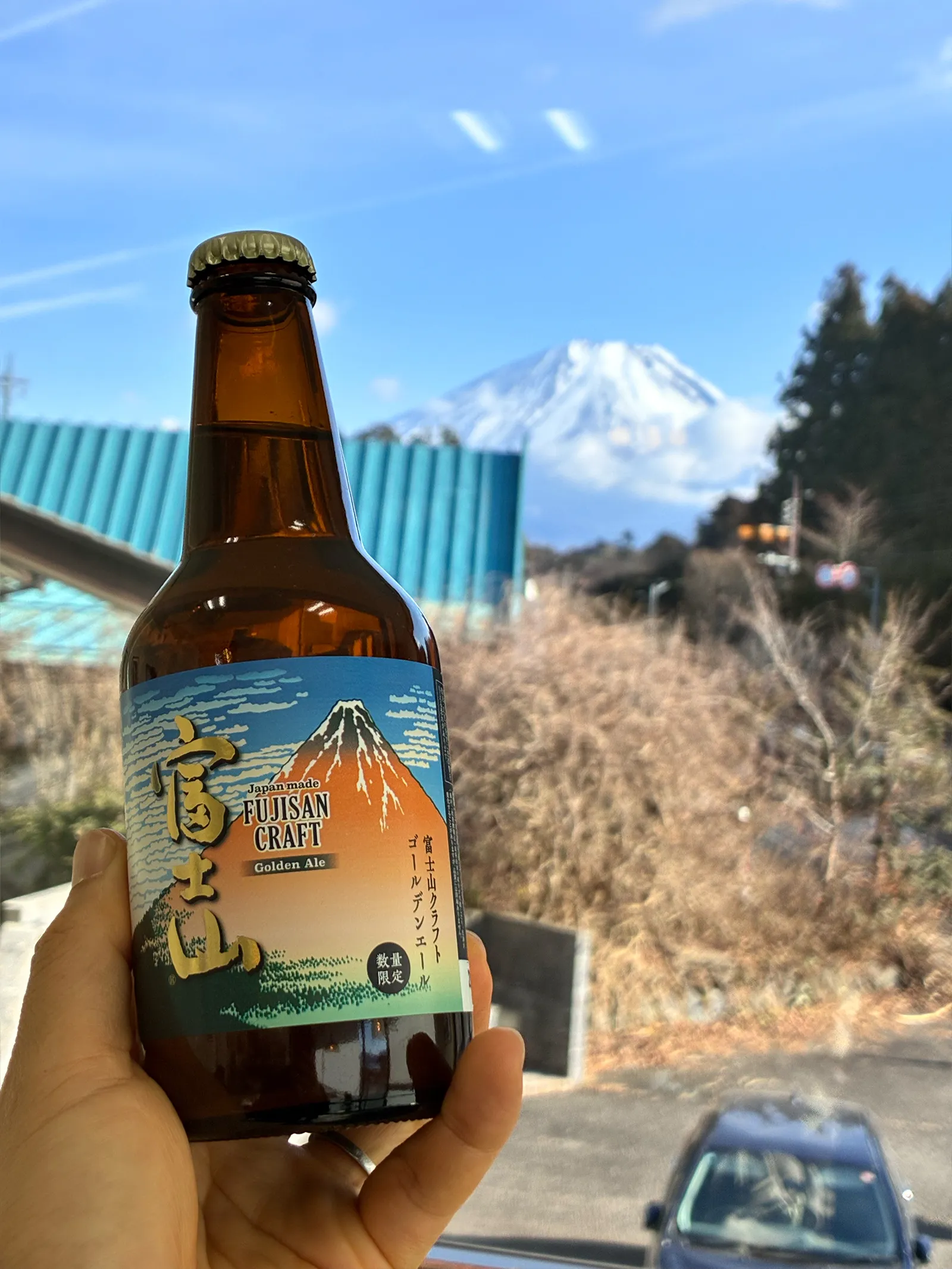 巨大な富士山を見に、山梨・竜ヶ岳へ