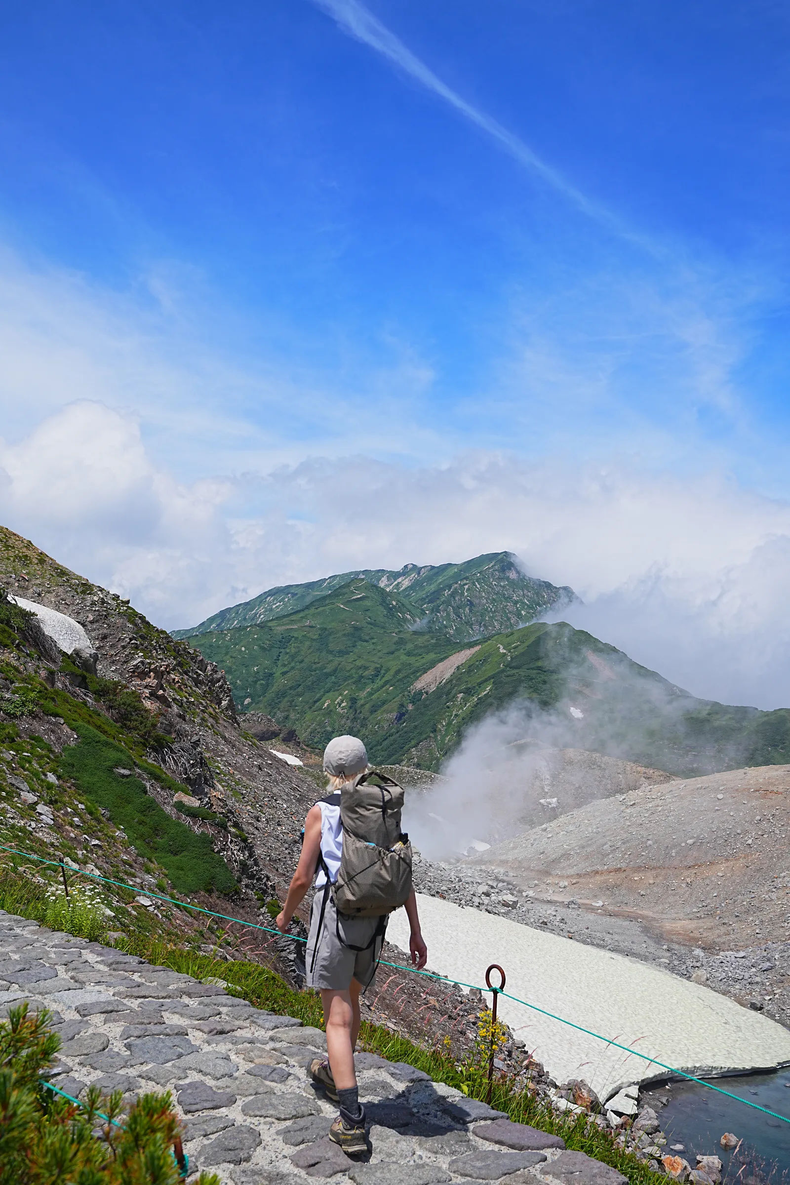 n大日岳へ絶景登山。