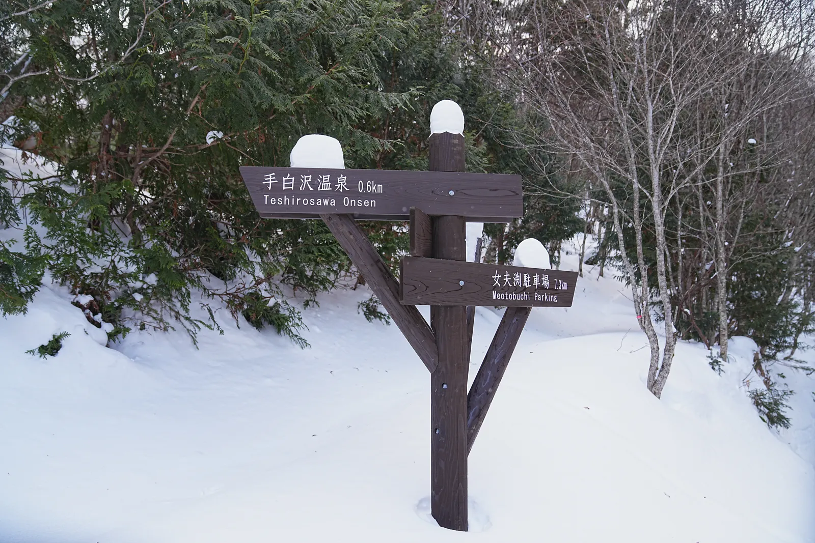 奥鬼怒の秘湯を求めて、手白澤温泉へ雪上ハイキング