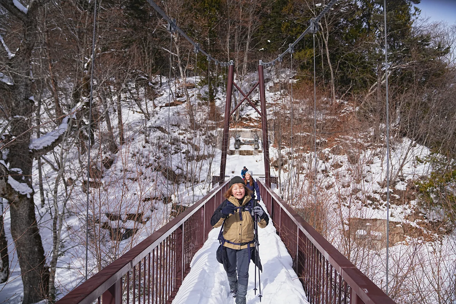 奥鬼怒の秘湯を求めて、手白澤温泉へ雪上ハイキング