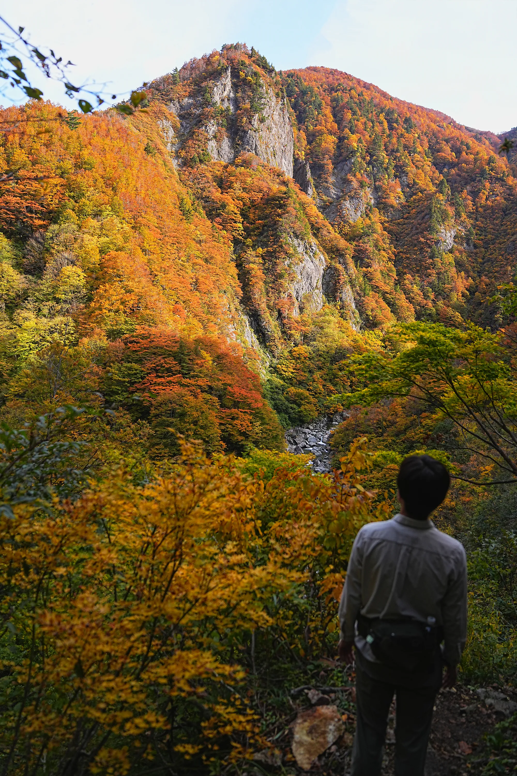 紅葉がピーク！裏巻機渓谷で紅葉ハイキング！