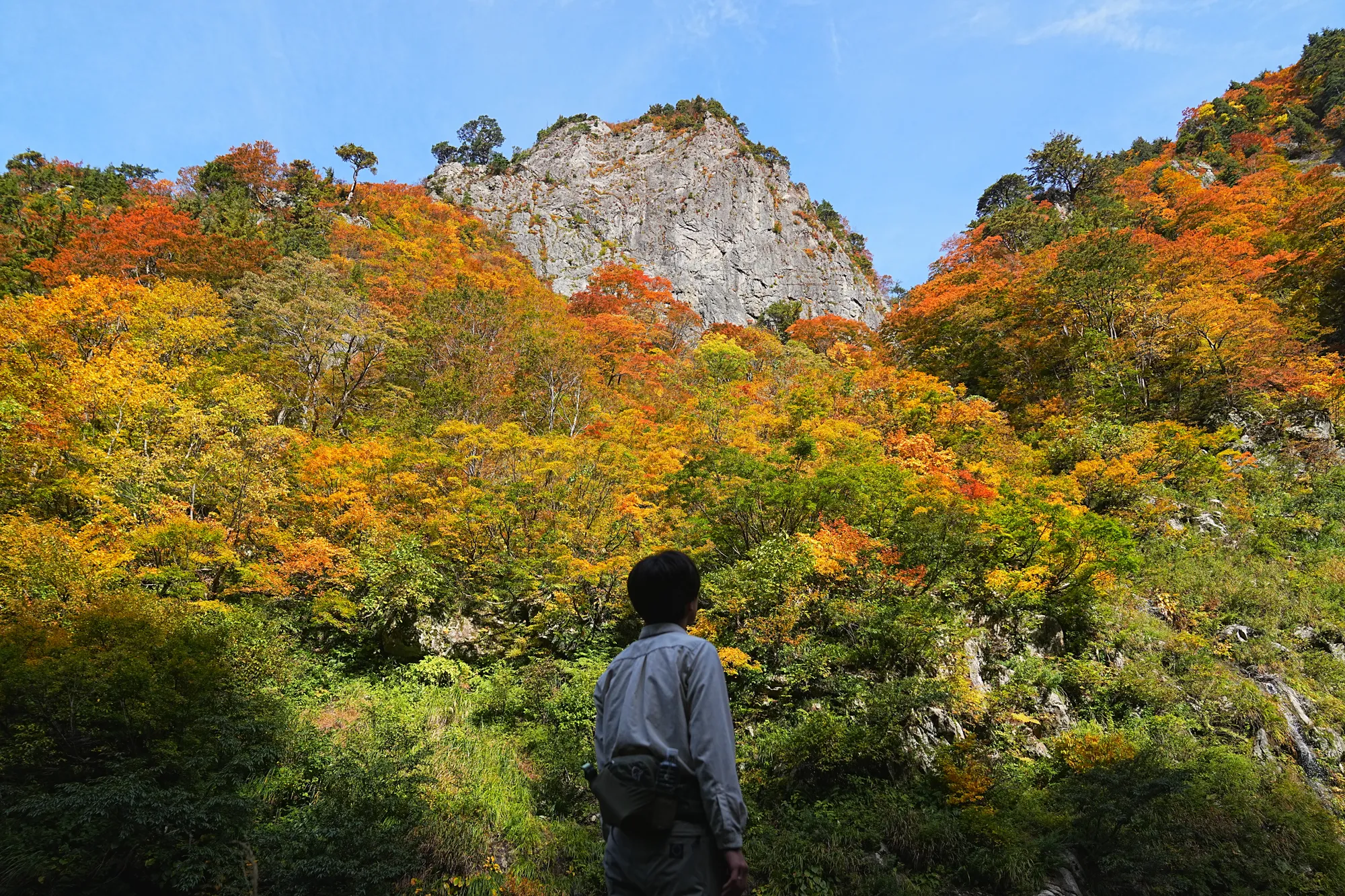 紅葉がピーク！裏巻機渓谷で紅葉ハイキング！
